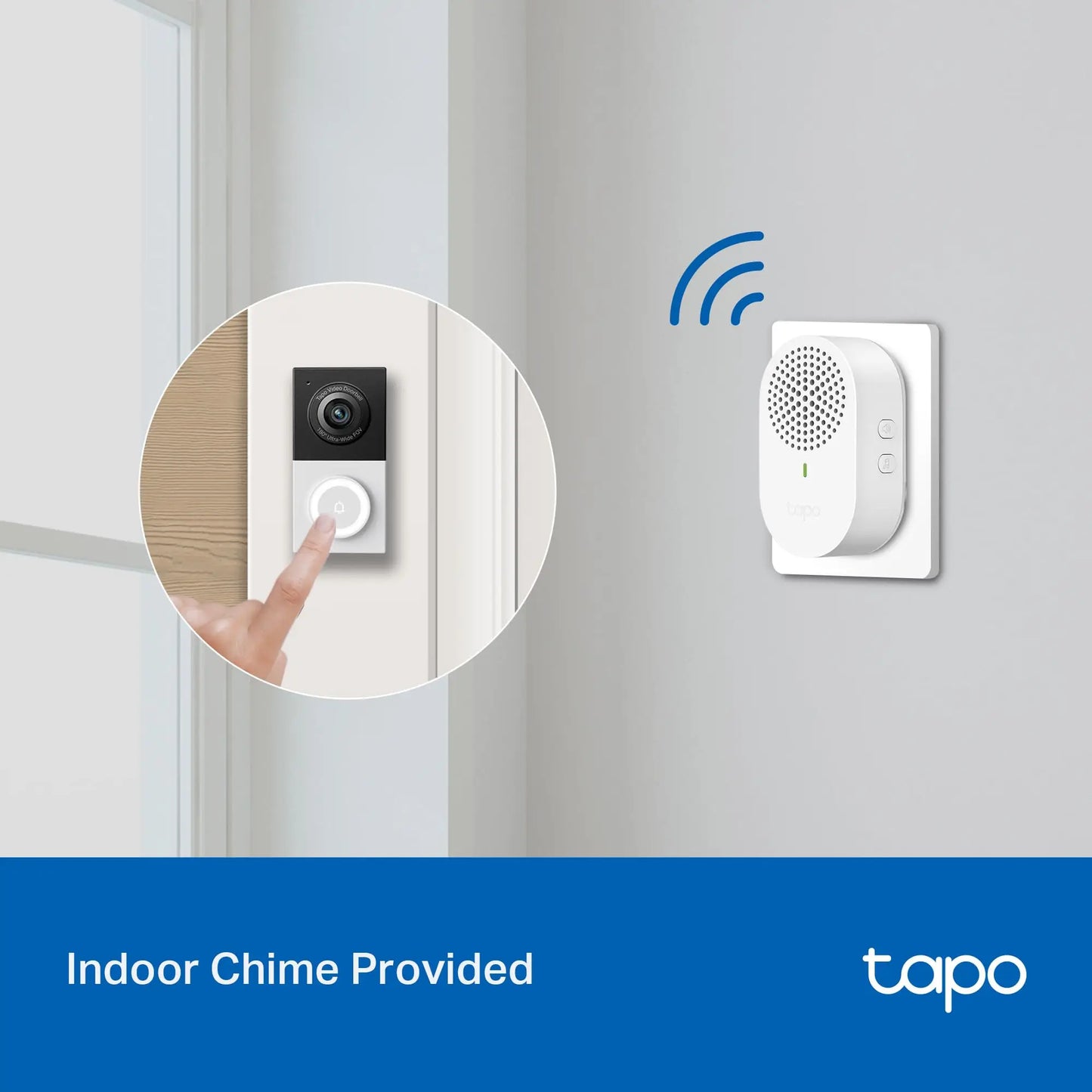 2K Wired Doorbell Camera, 2-Way Audio Color Night Vision Package Detection