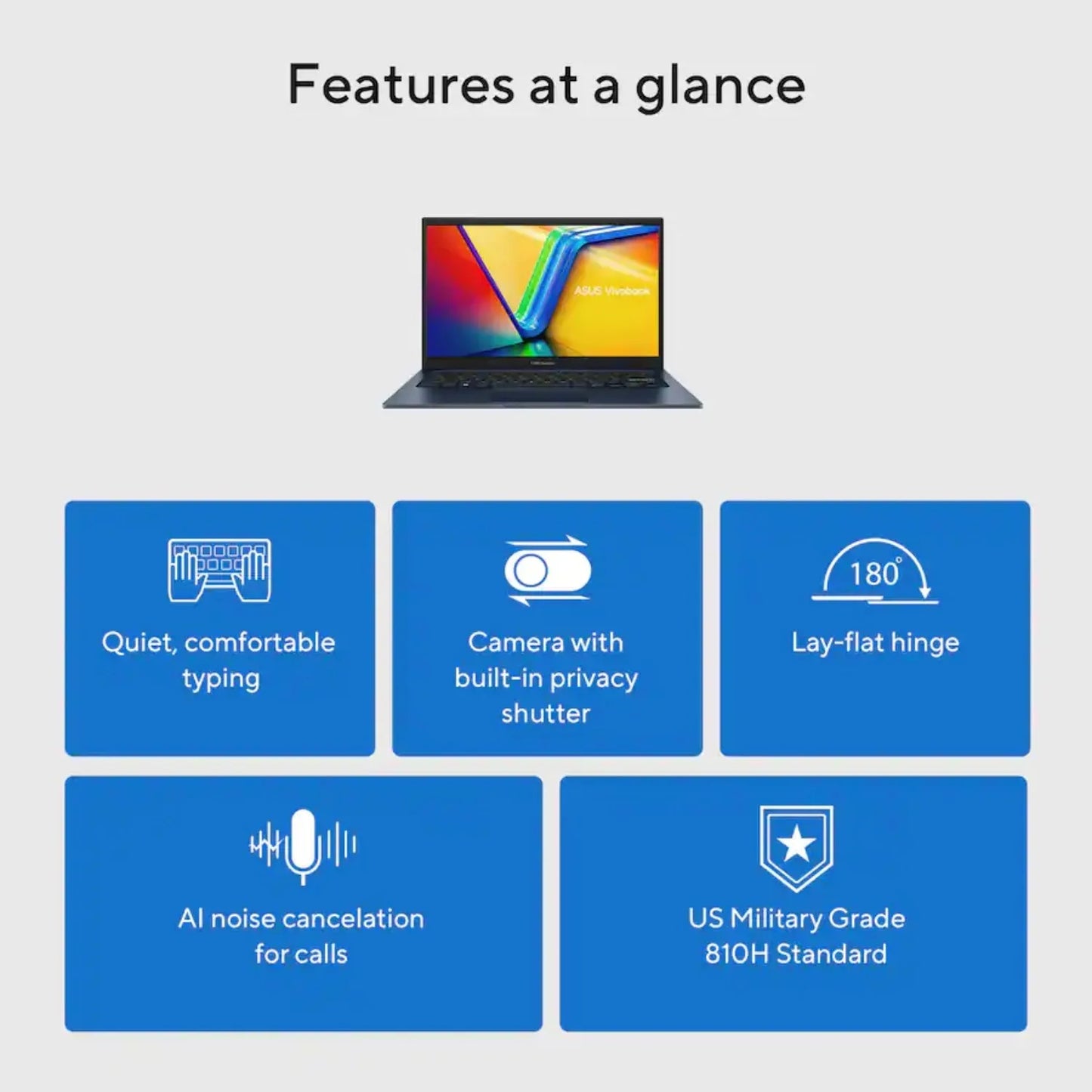 ASUS Vivobook 14" FHD Laptop,Intel Core i3 1315U, Up to 16GB RAM,1TB SSD,Wi-Fi 5,Windows 11 Home