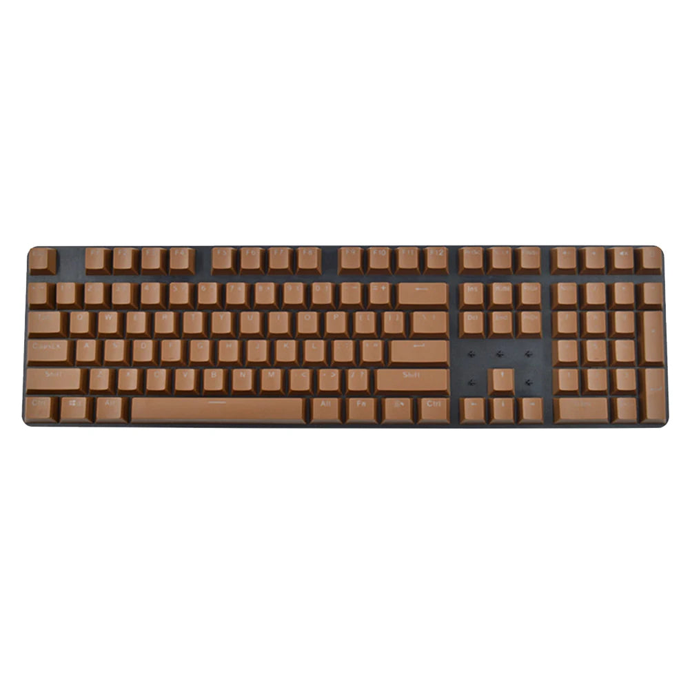 104pcs ABS Universal Mechanical Keyboard Keycaps DIY Ergonomic Blank Keycaps For Cherry MX Keyboard Replacement Backlit Key Cap