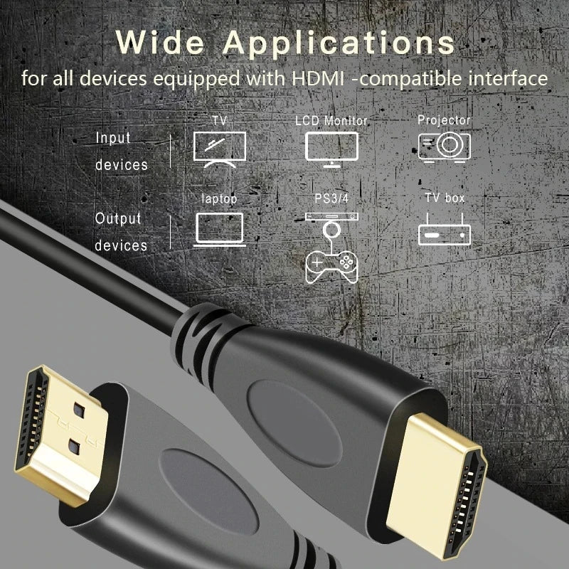 New MY-28 Ultra Thin HDTV Cable 4K 60Hz High Speed Slim HDTV 2.0 3.2mm Audio Video Cable 1m 2m 3m 12m for HDTV Laptop Projector