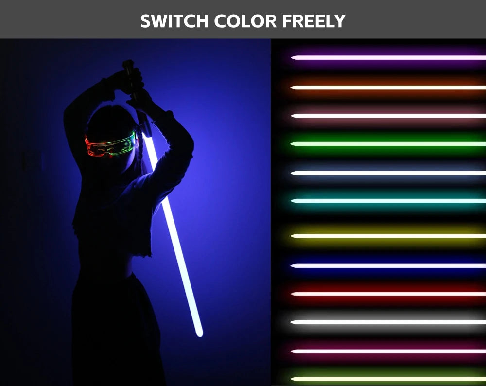 TXQSABER Anakin Lightsaber Christmas Laser Pixel board RGB Smooth Swing Metal Hilt With LED Strip Blade SDCard Proffie
