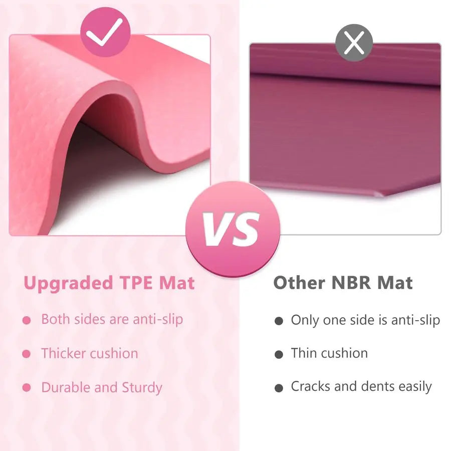 Gymnastics Bar with Mat, Foldable Gymnastics Horizontal Bar Height Adjustable, Gymnastics Equipment for Kids 312 Ages, Childrens