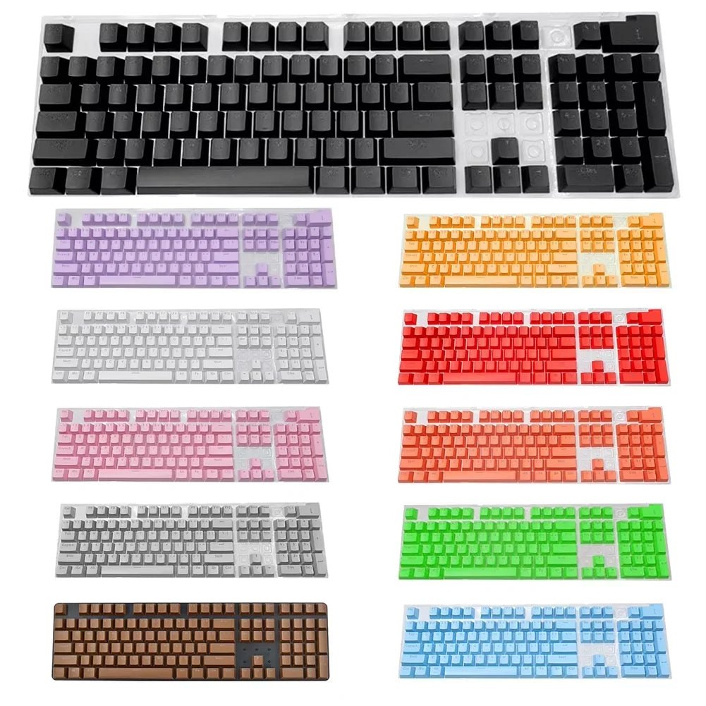 104pcs ABS Universal Mechanical Keyboard Keycaps DIY Ergonomic Blank Keycaps For Cherry MX Keyboard Replacement Backlit Key Cap
