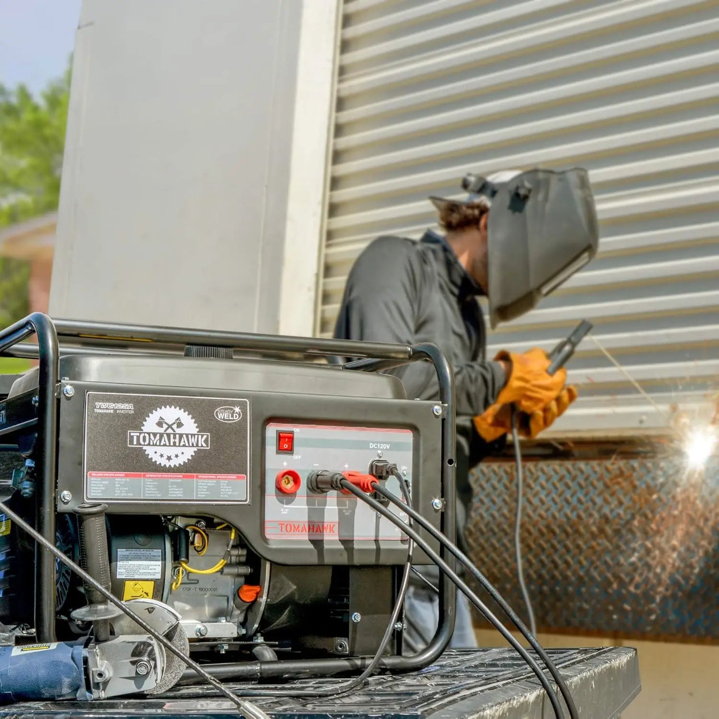Welder Generator Stick Welder Engine Driven 120 Amp 7 HP Portable 2,200 Watt Quiet Inverter Generator Engine