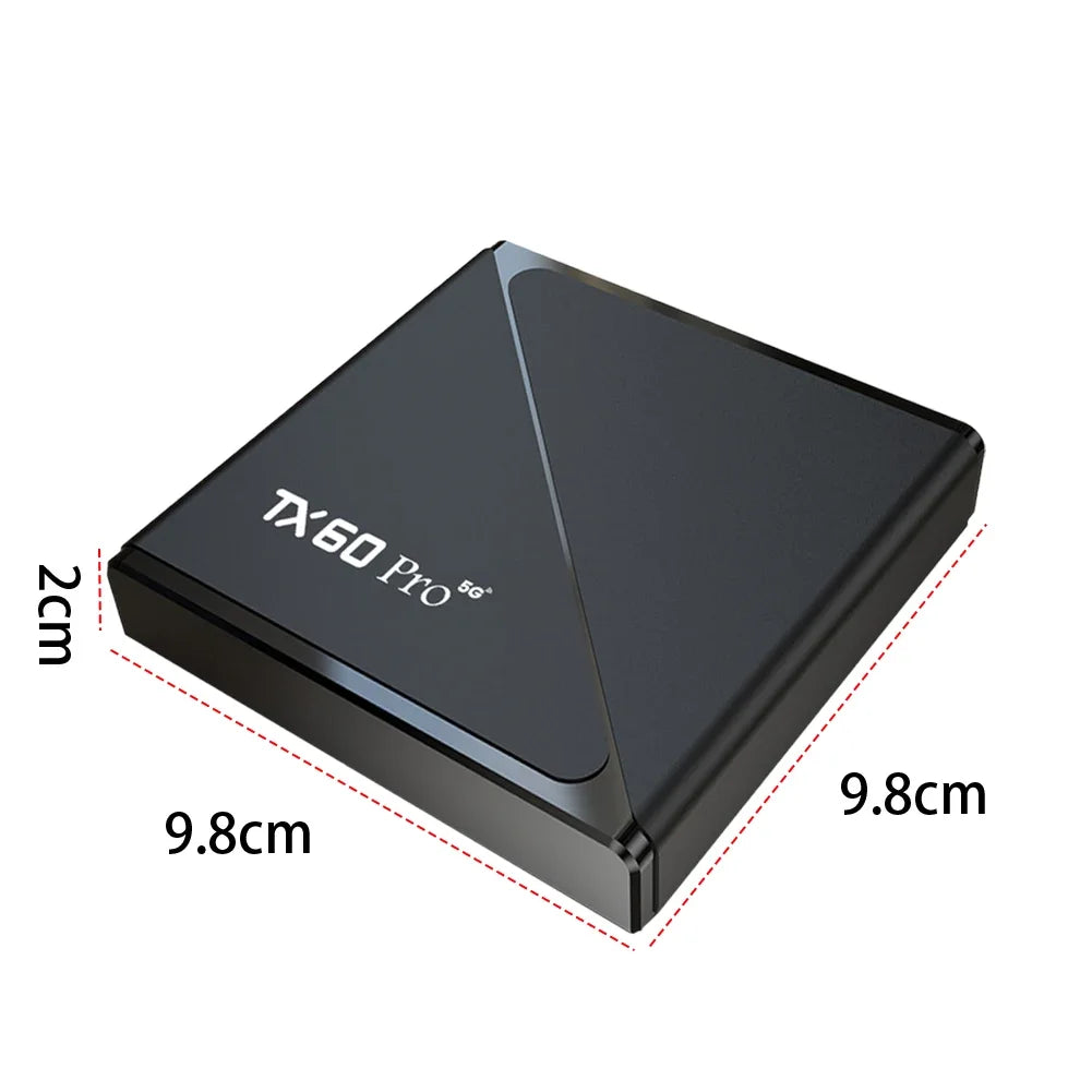 Smart TV Box TX60 PRO Android 16 TV Box 14K 2.4G 5G Dual WiFi Set-top Box Video Media Player Voice Remote 16G 256G Set Top Box
