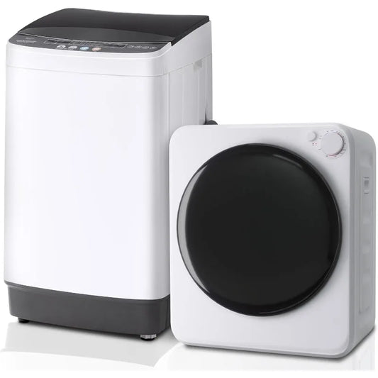 1.6CuFt Portable Laundry Combo Washer & Dryer Stainless Steel Tub Space Saving for Apartment Dorm 16LBS Auto, Customized