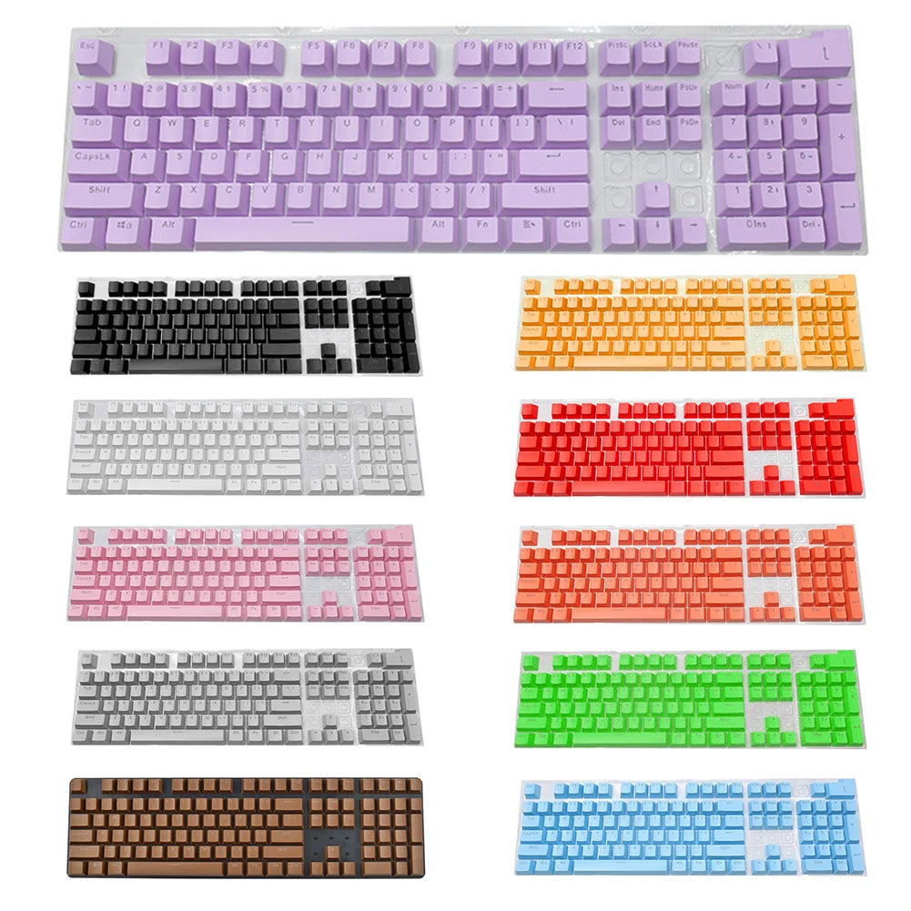 104pcs ABS Universal Mechanical Keyboard Keycaps DIY Ergonomic Blank Keycaps For Cherry MX Keyboard Replacement Backlit Key Cap