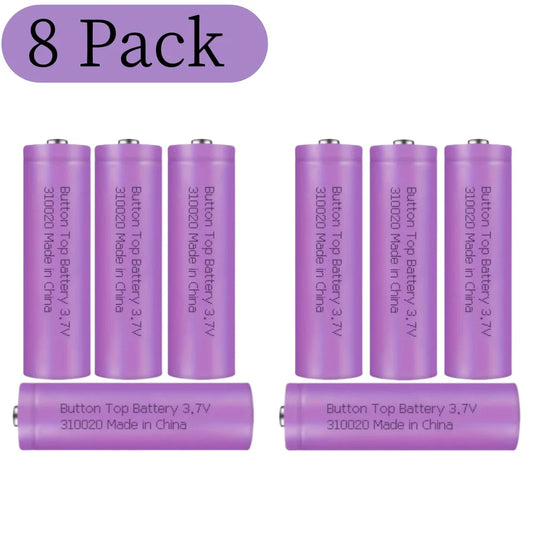 8 Pack 3.7V 2000mAh Rechargeable Battery Long Lasting Lithium Li-ion Batteries for Camera Flashlight Torch Headlamp