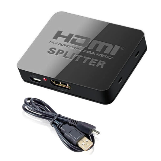 Plug&Play HDMI-Compatible Splitter Video Switcher 1 In 2 Out 1080P 4K 1X2 Splitter 3D Power Amplifier for PS4 Laptop TV Box eta.