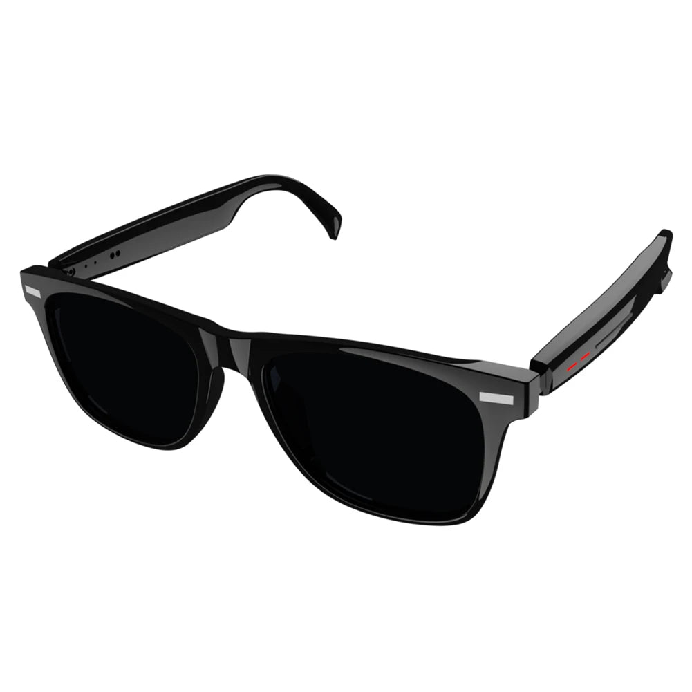 Smart Glasses AI Voice Assistant Outdoor Sport Glasses with Camera Remote Shooting Open Ear Sound Mic & Speakers for Men & Woman