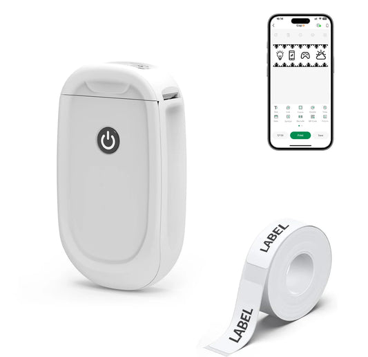 Portable Pocket Thermal Printer Mini Wireless Bluetooth Label Maker Inkless Printer for Birthday Gift Study Label Machines