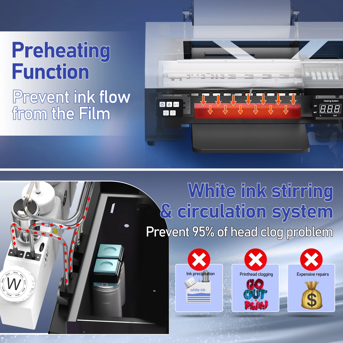 Colorsun A4 DTF Printer For Epson L800 Impresora A4 DTF Printing Machine With  Oven For T-Shirts Bags Hoodies A4 DTF Printers