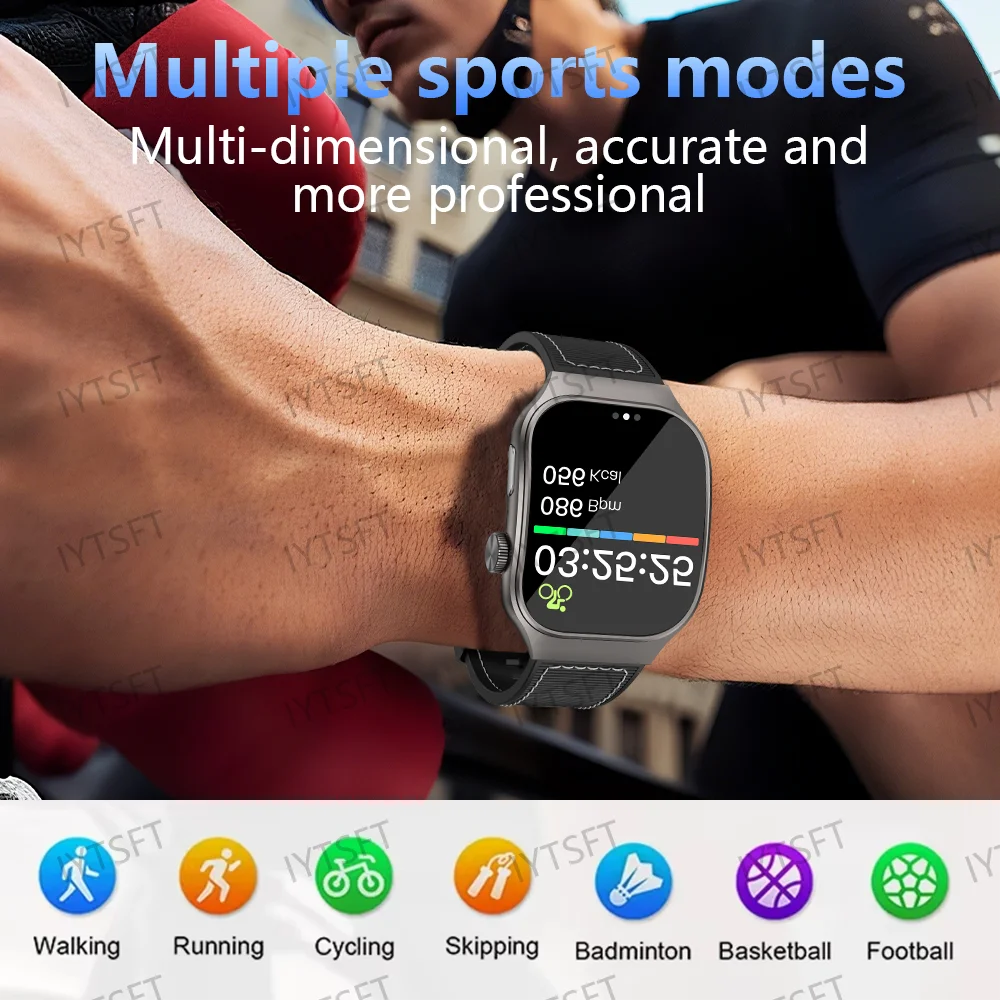 LAXASFIT 1.83-inch Curved Screen Women's Smart Watch Bluetooth Calling Customizable Watch Faces Men's Sports Smartwatch
