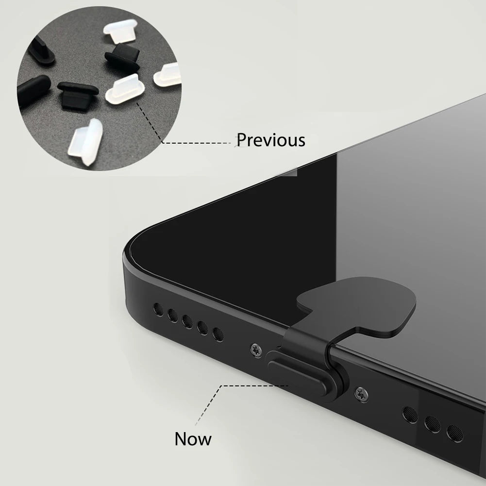 2/4/6pcs Silicone Phone Charging Port Dust Plug for iPhone Anti-lost Dustproof Cap Cover Mobile Phone Accessories