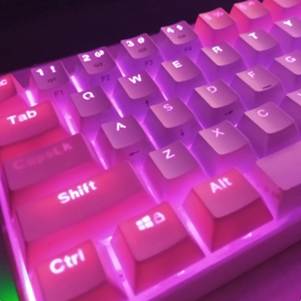 104pcs ABS Universal Mechanical Keyboard Keycaps DIY Ergonomic Blank Keycaps For Cherry MX Keyboard Replacement Backlit Key Cap