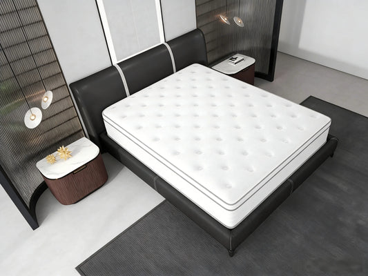 King/Queen/Full Mattress 14/12/10 inch - Pain-Relieving Hybrid Mattress for Extra Lumbar & Hip Support